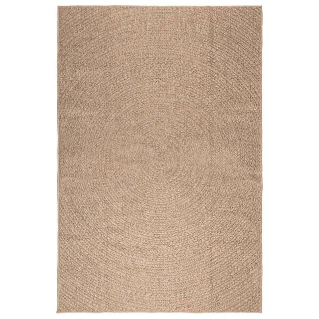 Berkfield Home Rug 160x230 cm Jute Look Indoor & Outdoor in Brown - Size: 100 cm diameter - image 1
