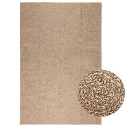 Berkfield Home Rug 160x230 cm Jute Look Indoor & Outdoor in Brown - Size: 100 cm diameter - thumbnail 2