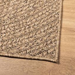 Berkfield Home Rug 160x230 cm Jute Look Indoor & Outdoor in Brown - Size: 100 cm diameter - thumbnail 8