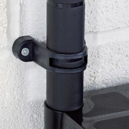 Berkfield Home Storage Shelf 4-Tier Black 61x30.5x130 cm Plastic - thumbnail 6