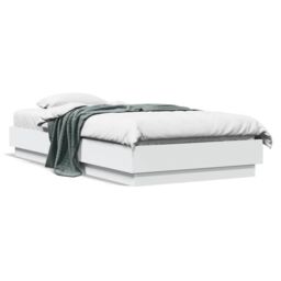 Berkfield Home Bed Frame without Mattress White 90x190 cm Single Engineered Wood - thumbnail 2