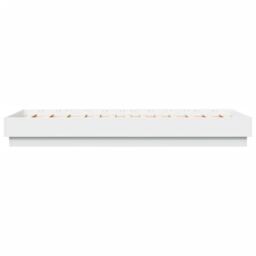 Berkfield Home Bed Frame without Mattress White 90x190 cm Single Engineered Wood - thumbnail 5
