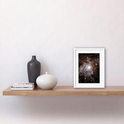 Artery8 Wall Art Print Hubble Space Astronomy Cepheid Variable Super Star RS Puppis Light Echo Phenomenon Bright Flashes In Nebula Artwork Framed 9X7 - thumbnail 2