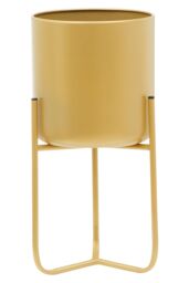 Orsina Avento Small Gold Finish Floor Planter - thumbnail 1