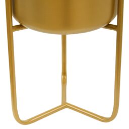 Orsina Avento Small Gold Finish Floor Planter - thumbnail 4