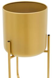 Orsina Avento Small Gold Finish Floor Planter - thumbnail 3