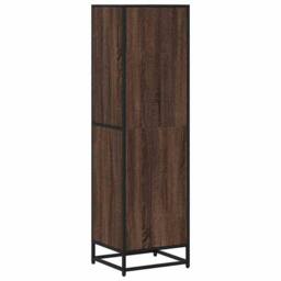 Berkfield Home Modern Book Cabinet Brown Oak 40x35x139 cm Engineered Wood - Size: 40 x 35 x 139 cm - thumbnail 6