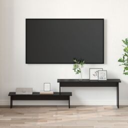 Berkfield Home TV Cabinet Black oak 180 x 30 x 43 cm Engineered wood - thumbnail 4