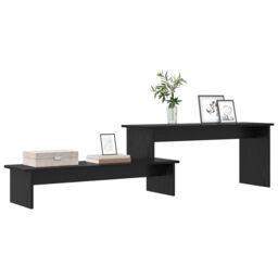Berkfield Home TV Cabinet Black oak 180 x 30 x 43 cm Engineered wood - thumbnail 3