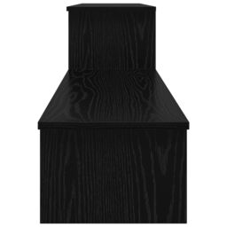 Berkfield Home TV Cabinet Black oak 180 x 30 x 43 cm Engineered wood - thumbnail 6