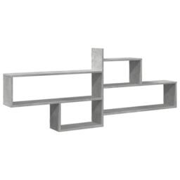 Berkfield Home Wall Shelf Concrete Grey 167.5x18x68 cm Engineered Wood - thumbnail 3