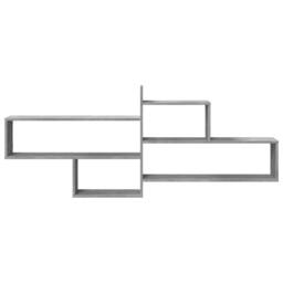 Berkfield Home Wall Shelf Concrete Grey 167.5x18x68 cm Engineered Wood - thumbnail 4