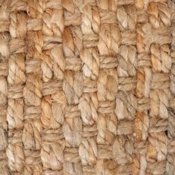 Loomed Natural Beige Brown Jute Rustic Living Room Area Rug & Runner Rugs - Size: 80 cm x 150 cm - thumbnail 5