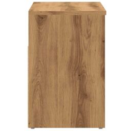 Berkfield Home Shoe Bench Artisan Oak 60x30x45 cm Engineered Wood in Brown - Size: 60 x 30 x 45 cm - thumbnail 5