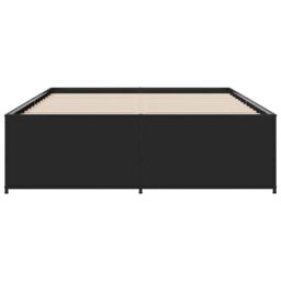 Berkfield Home Bed Frame without Mattress Black 120x200 cm - Size: Small Double - thumbnail 4