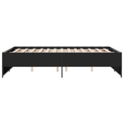 Berkfield Home Bed Frame without Mattress Black 120x200 cm - Size: Small Double - thumbnail 5