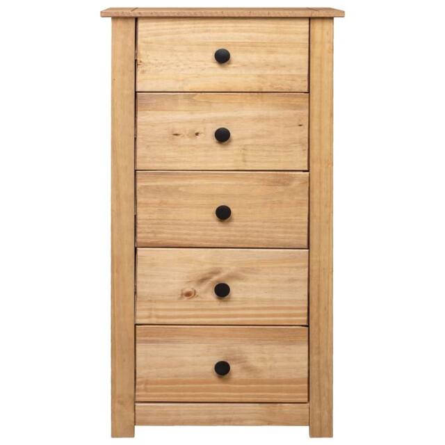 Berkfield Home Sideboard 46x40x89 cm Pine Panama Range in Natural - Size: 46 x 40 x 89 cm - image 1