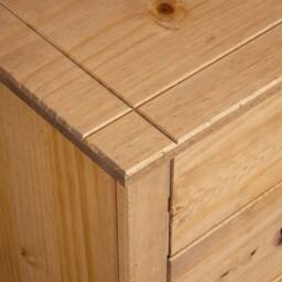Berkfield Home Sideboard 46x40x89 cm Pine Panama Range in Natural - Size: 46 x 40 x 89 cm - thumbnail 7