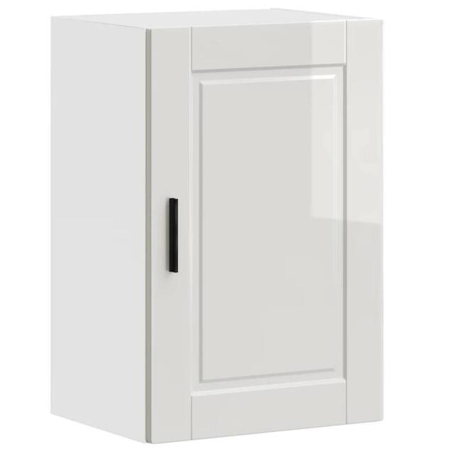 Berkfield Home Kitchen Wall Cabinet¬†Porto High Gloss White Engineered Wood - image 1