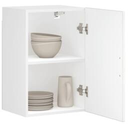 Berkfield Home Kitchen Wall Cabinet¬†Porto High Gloss White Engineered Wood - thumbnail 2