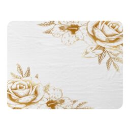 Benjamin Tate Design Gold Rose Blanket in Natural - Size: 120 cm x 150 cm - thumbnail 1