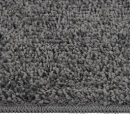 Berkfield Home Shaggy Rug Dark Grey 120x170 cm Anti Slip - Size: 100 cm diameter - thumbnail 3
