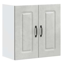 Berkfield Home Kitchen Wall Cabinet Kalmar Concrete Grey Engineered Wood - thumbnail 2