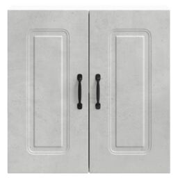 Berkfield Home Kitchen Wall Cabinet Kalmar Concrete Grey Engineered Wood - thumbnail 5