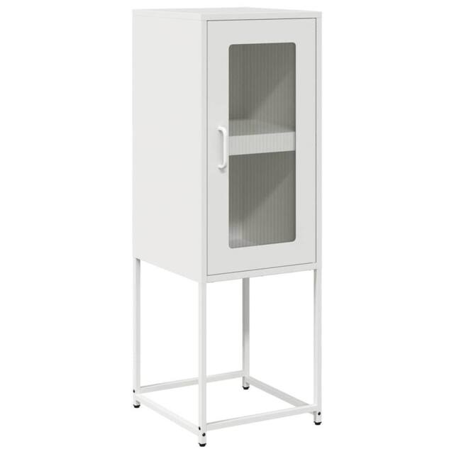 Berkfield Home Sideboard White 36x39x107 cm Cold-rolled Steel - Size: 36 x 39 x 107 cm - image 1