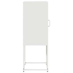 Berkfield Home Sideboard White 36x39x107 cm Cold-rolled Steel - Size: 36 x 39 x 107 cm - thumbnail 6