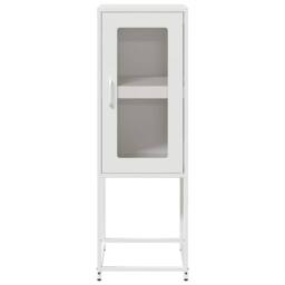 Berkfield Home Sideboard White 36x39x107 cm Cold-rolled Steel - Size: 36 x 39 x 107 cm - thumbnail 5