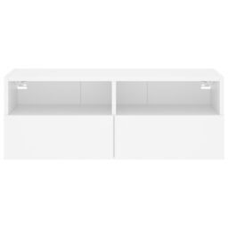 Berkfield Home TV Wall Cabinet White 80x30x30 cm Engineered Wood - Size: 80 x 30 x 30 cm - thumbnail 8