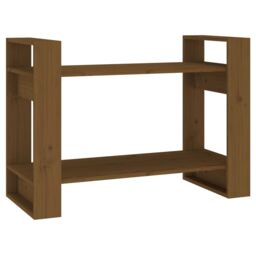 Berkfield Home Book Cabinet/Room Divider Honey Brown 80x35x56.5 cm Solid Wood - thumbnail 2