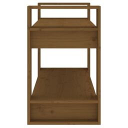 Berkfield Home Book Cabinet/Room Divider Honey Brown 80x35x56.5 cm Solid Wood - thumbnail 6