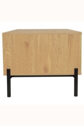 Rattan Living Room Coffee Table with Storage in Brown - thumbnail 8