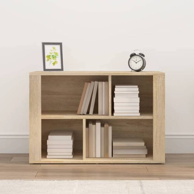 Berkfield Home Sideboard Sonoma Oak 80x30x54 cm Engineered Wood in Light Oak - Size: 80 x 30 x 54 cm - image 1
