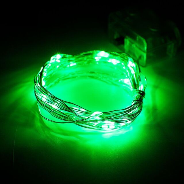 Leaper 7 Meters 50LED Solar Copper Wire Outdoor Waterproof Light String in Green - image 1