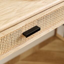 Nordlys Bedside Table Night Suspended in Wood Drawer in Brown - thumbnail 4