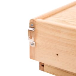 Nordlys Bedside Table Night Suspended in Wood Drawer in Brown - thumbnail 7
