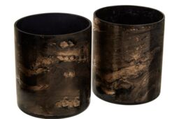 Orsina Gaia Set Of 3 Black & Gold Tealight Holders - thumbnail 5