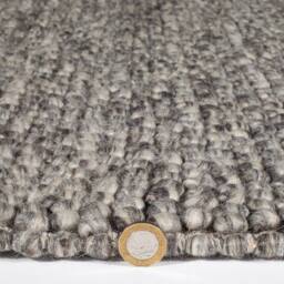 Esselle Delilah Mottled Wool Small Pebble Rug in Grey - Size: 120 cm x 170 cm - thumbnail 4