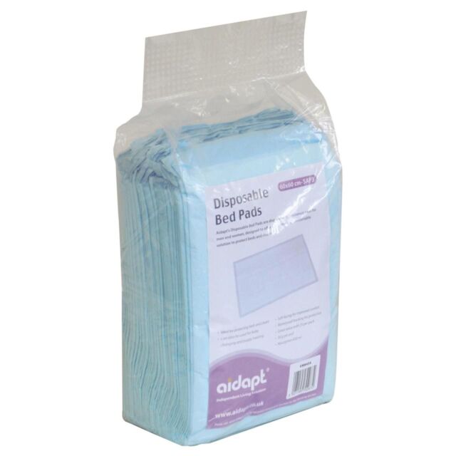 mysmartbuy 25 x Disposable Bed Pads - 1400ml Absorption Waterproof Incontinence Protector for Bed or Chair - Measure 90 x 60cm - Size: 90 x 60 cm - image 1