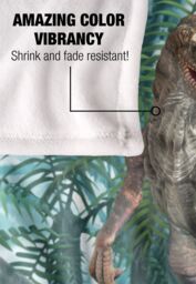 JQ Licensing Royce Mcclure Bad Boy Raptor Dinosaurs Silky Touch Super Soft Throw Blanket 152 X 127 cm in White - thumbnail 4