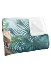 JQ Licensing Royce Mcclure Bad Boy Raptor Dinosaurs Silky Touch Super Soft Throw Blanket 152 X 127 cm in White - thumbnail 3