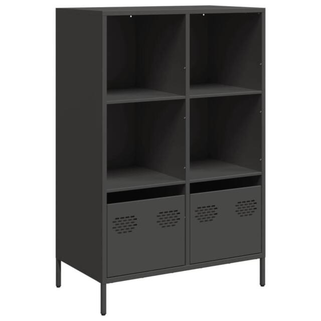 Berkfield Home Highboard¬†Black 68x39x103.5 cm Steel in Black - image 1