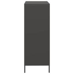 Berkfield Home Highboard¬†Black 68x39x103.5 cm Steel in Black - thumbnail 6