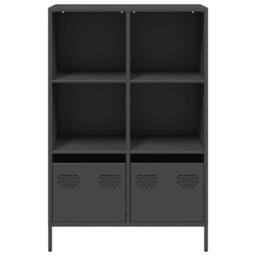 Berkfield Home Highboard¬†Black 68x39x103.5 cm Steel in Black - thumbnail 5