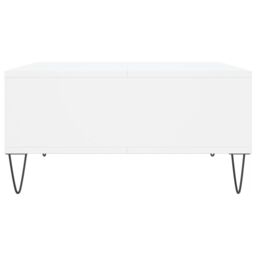 Berkfield Home Coffee Table White 60x60x30 cm Engineered Wood - Size: 60 x 60 x 30 cm - thumbnail 5