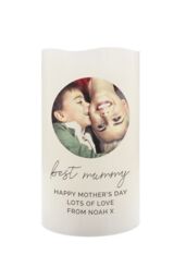 Personalised Memento Company Personalised Photo Upload LED Candle in Off-White - thumbnail 1