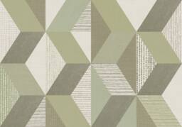Superfresco Easy Tribal Geo Sage Print To Order 3m x 2.8m Mural in Green - thumbnail 2
